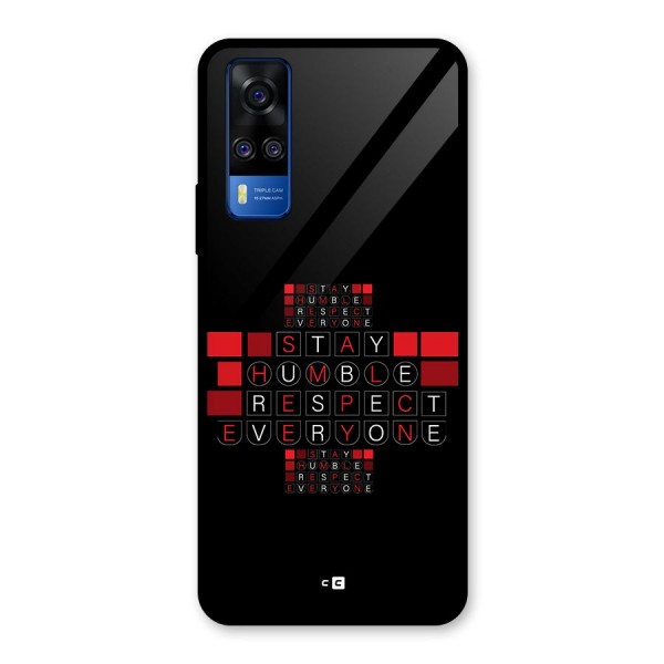 Humble Respect Glass Back Case for Vivo Y51