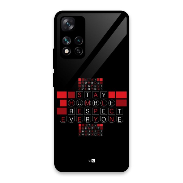 Humble Respect Glass Back Case for Xiaomi 11i 5G