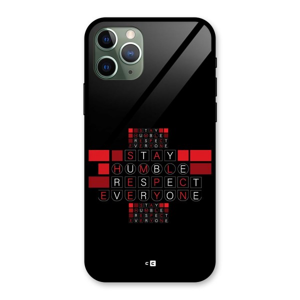 Humble Respect Glass Back Case for iPhone 11 Pro