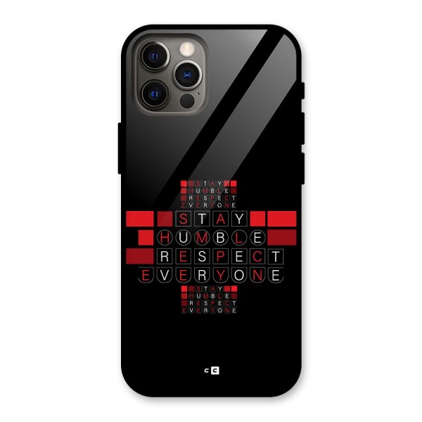 Humble Respect Glass Back Case for iPhone 12 Pro