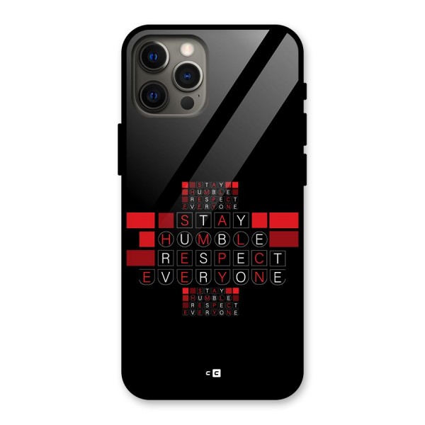 Humble Respect Glass Back Case for iPhone 12 Pro Max