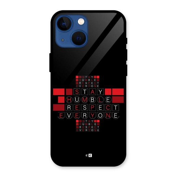 Humble Respect Glass Back Case for iPhone 13 Mini