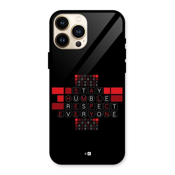Humble Respect Glass Back Case for iPhone 13 Pro Max