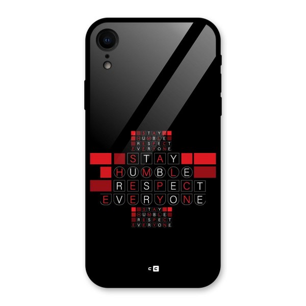 Humble Respect Glass Back Case for iPhone XR