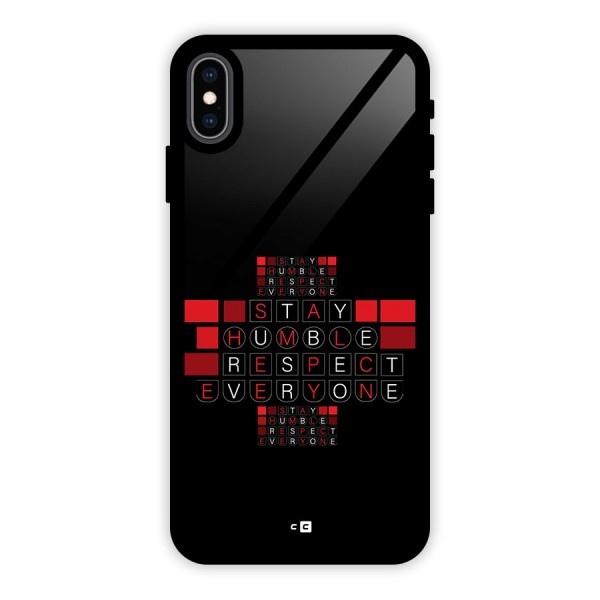 Humble Respect Glass Back Case for iPhone XS Max