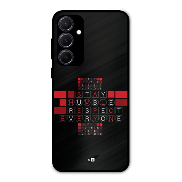 Humble Respect Metal Back Case for Galaxy A35