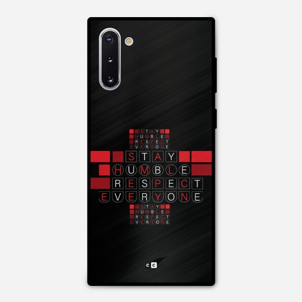 Humble Respect Metal Back Case for Galaxy Note 10