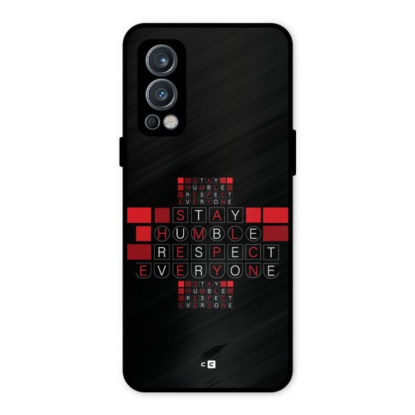 Humble Respect Metal Back Case for OnePlus Nord 2 5G