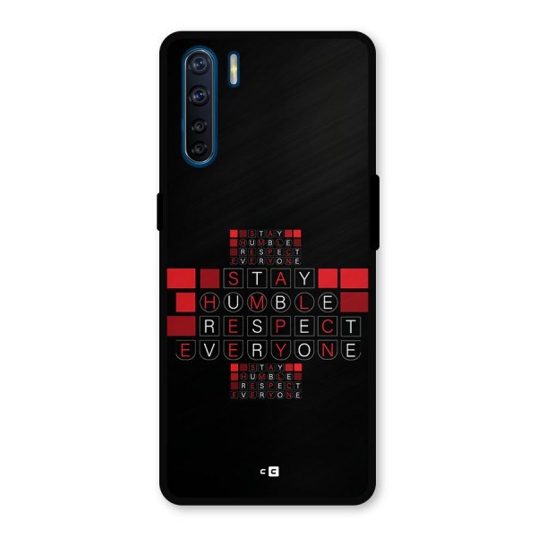 Humble Respect Metal Back Case for Oppo F15