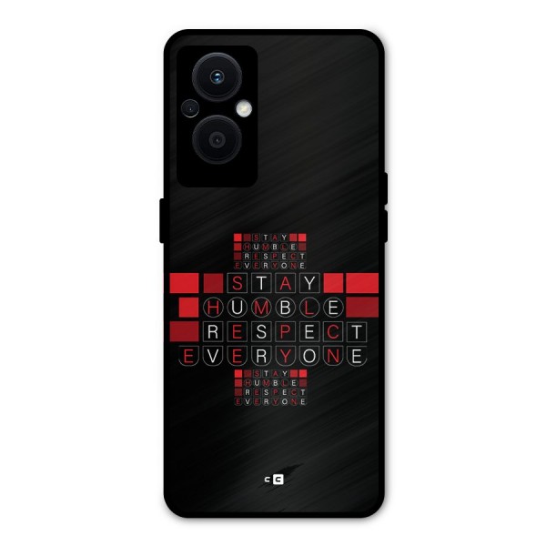 Humble Respect Metal Back Case for Oppo F21s Pro 5G