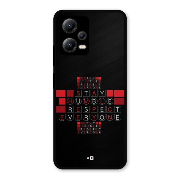 Humble Respect Metal Back Case for Poco X5