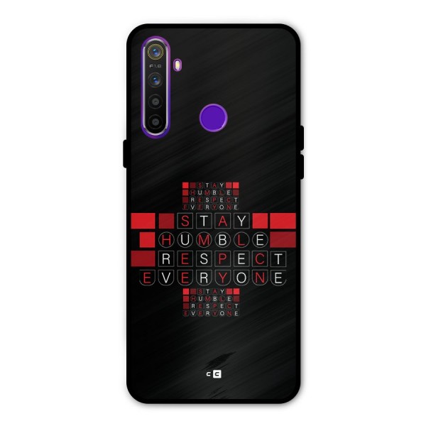 Humble Respect Metal Back Case for Realme 5i