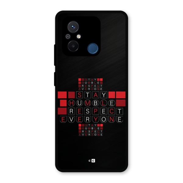 Humble Respect Metal Back Case for Redmi 12C