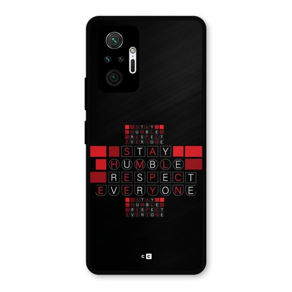 Humble Respect Metal Back Case for Redmi Note 10 Pro Max