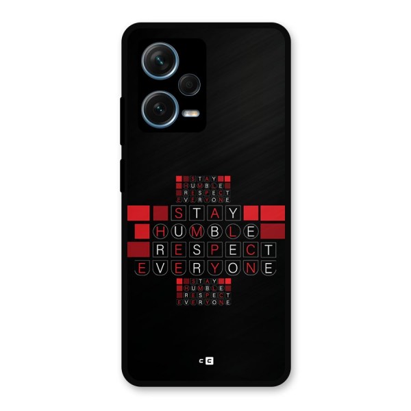 Humble Respect Metal Back Case for Redmi Note 12 Pro Plus 5G
