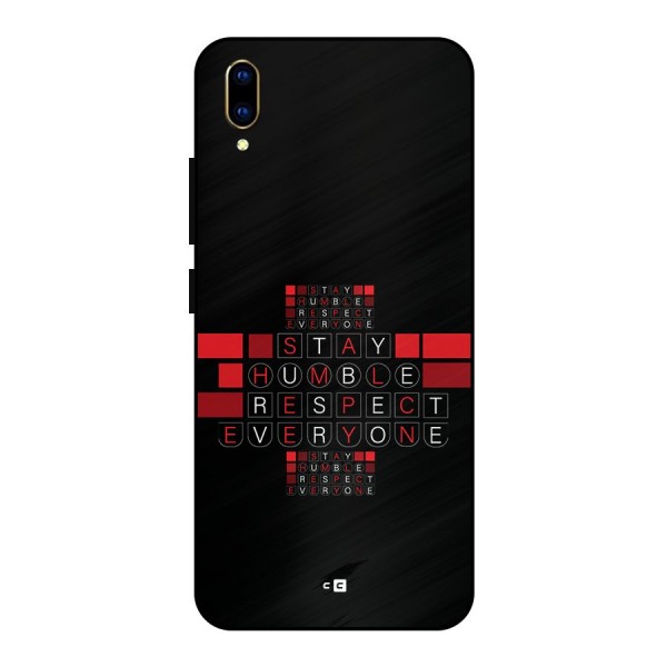 Humble Respect Metal Back Case for Vivo V11 Pro