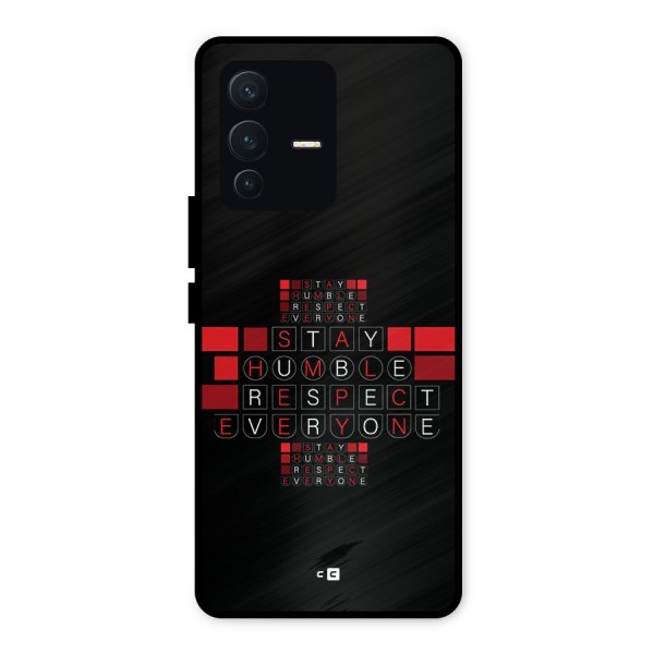 Humble Respect Metal Back Case for Vivo V23 5G