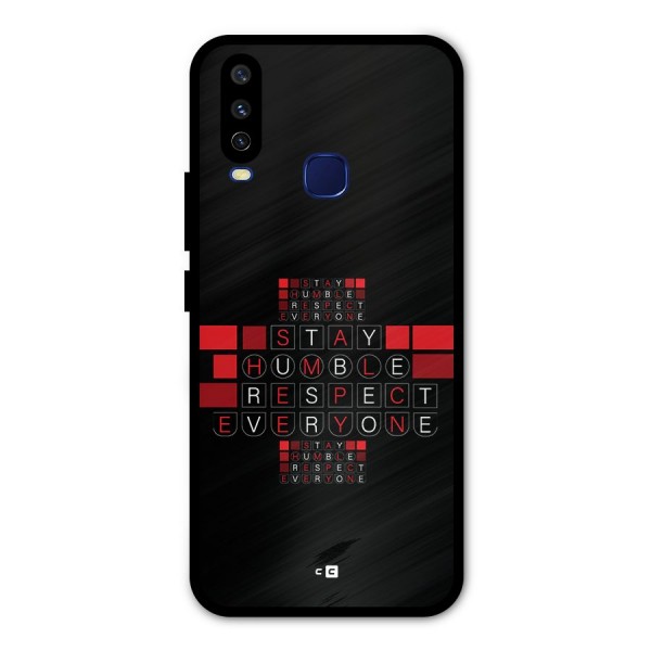 Humble Respect Metal Back Case for Vivo Y15
