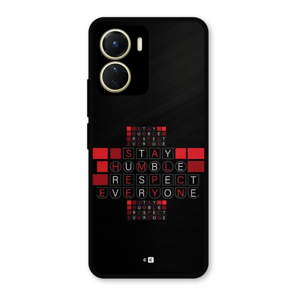 Humble Respect Metal Back Case for Vivo Y56