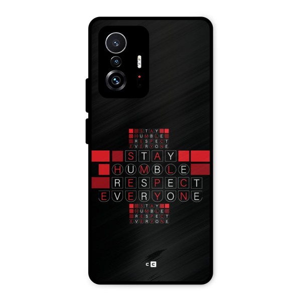 Humble Respect Metal Back Case for Xiaomi 11T Pro