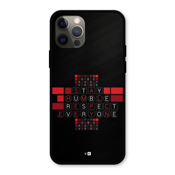 Humble Respect Metal Back Case for iPhone 12 Pro