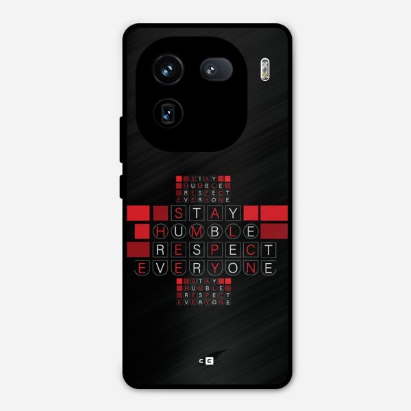 Humble Respect Metal Back Case for iQOO 12