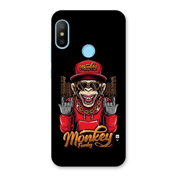 Hunky Funky Monkey Back Case for Redmi 6 Pro