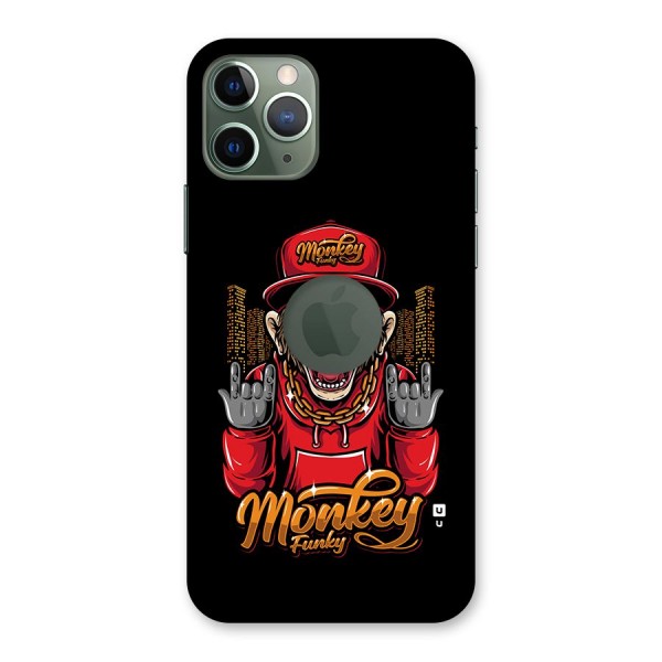 Hunky Funky Monkey Back Case for iPhone 11 Pro Logo Cut