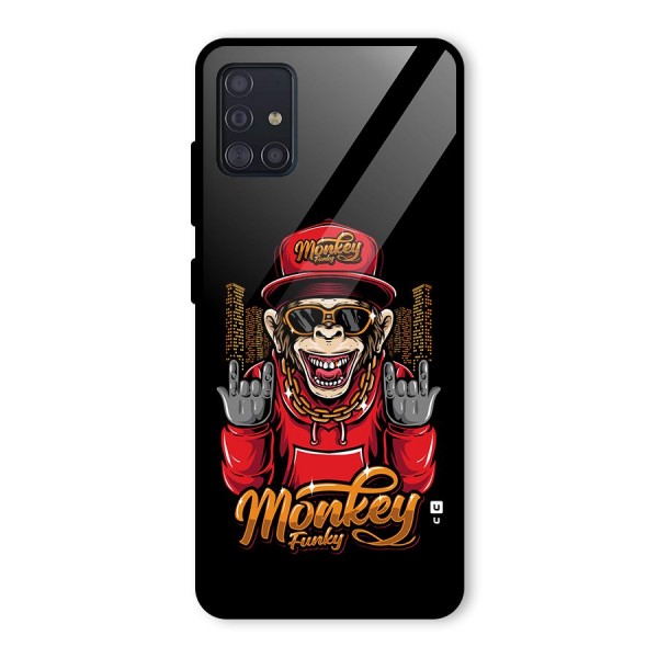 Hunky Funky Monkey Glass Back Case for Galaxy A51