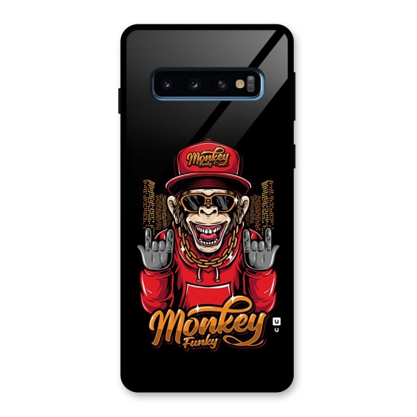 Hunky Funky Monkey Glass Back Case for Galaxy S10