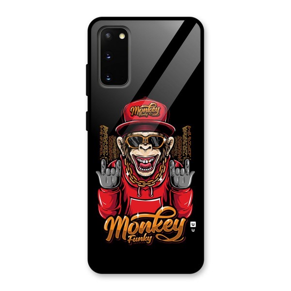 Hunky Funky Monkey Glass Back Case for Galaxy S20