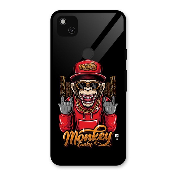 Hunky Funky Monkey Glass Back Case for Google Pixel 4a