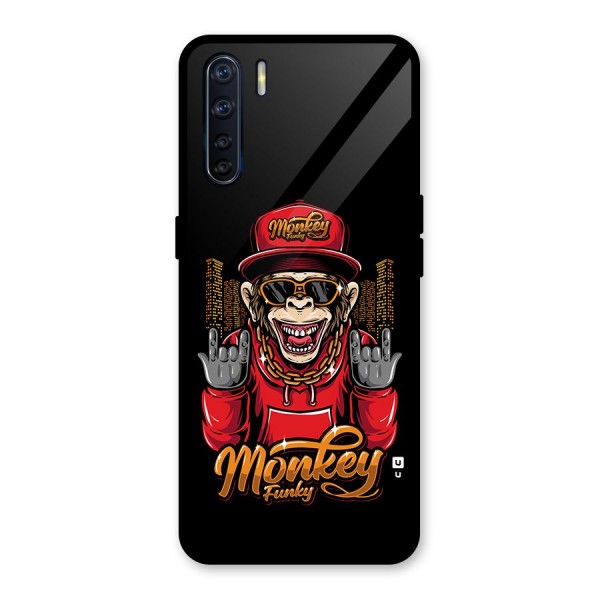 Hunky Funky Monkey Glass Back Case for Oppo F15
