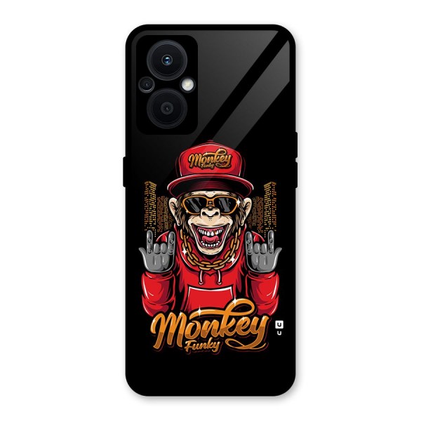 Hunky Funky Monkey Glass Back Case for Oppo F21s Pro 5G