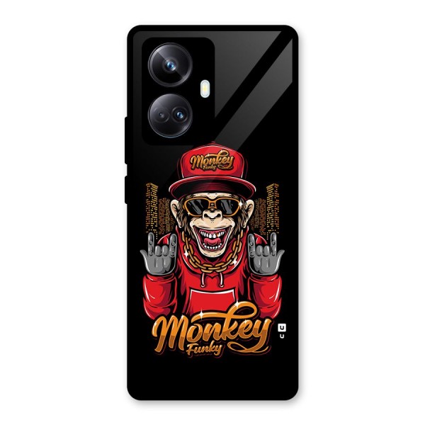 Hunky Funky Monkey Glass Back Case for Realme 10 Pro Plus