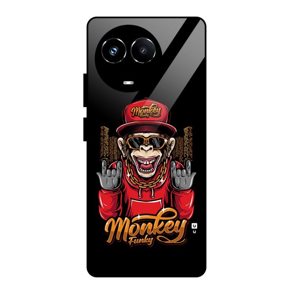 Hunky Funky Monkey Glass Back Case for Realme 11X