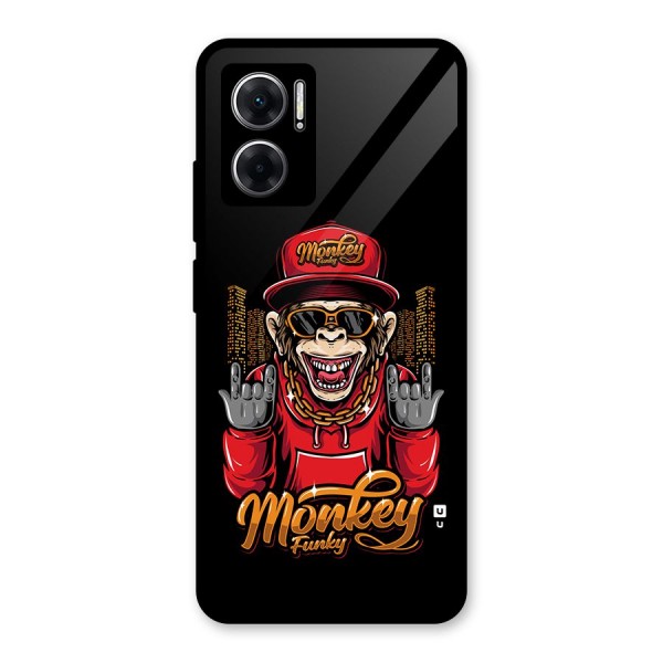 Hunky Funky Monkey Glass Back Case for Redmi 11 Prime 5G