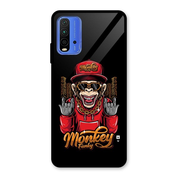 Hunky Funky Monkey Glass Back Case for Redmi 9 Power