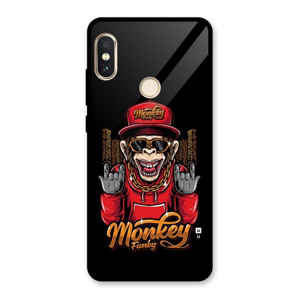 Hunky Funky Monkey Glass Back Case for Redmi Note 5 Pro