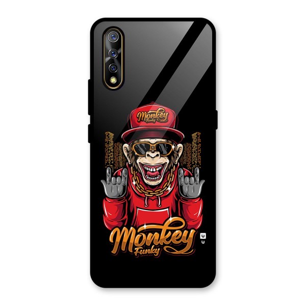 Hunky Funky Monkey Glass Back Case for Vivo S1