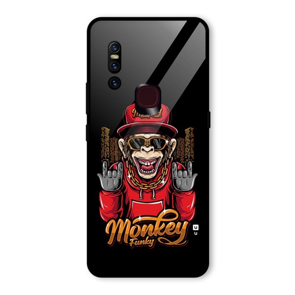 Hunky Funky Monkey Glass Back Case for Vivo V15