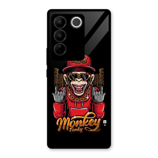 Hunky Funky Monkey Glass Back Case for Vivo V27