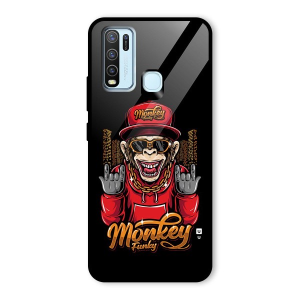 Hunky Funky Monkey Glass Back Case for Vivo Y30