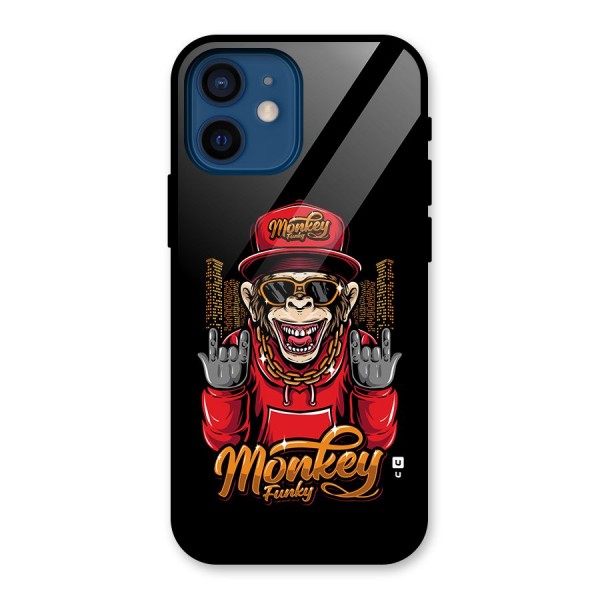 Hunky Funky Monkey Glass Back Case for iPhone 12 Mini