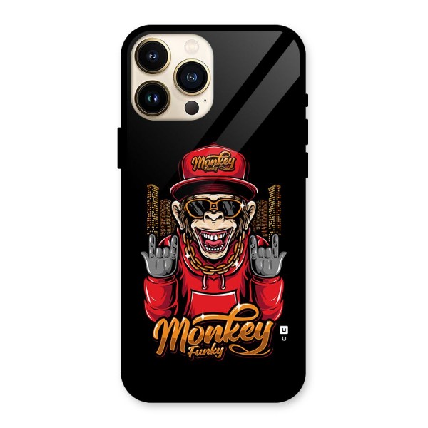 Hunky Funky Monkey Glass Back Case for iPhone 13 Pro Max