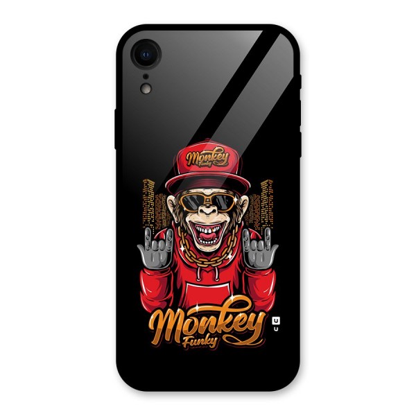 Hunky Funky Monkey Glass Back Case for iPhone XR