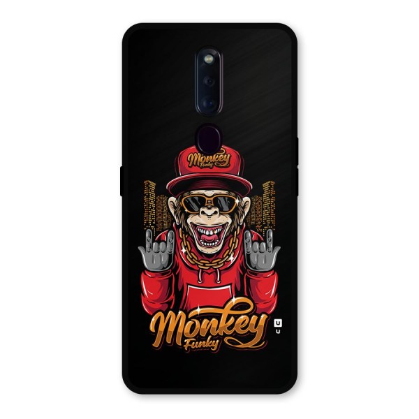 Hunky Funky Monkey Metal Back Case for Oppo F11 Pro