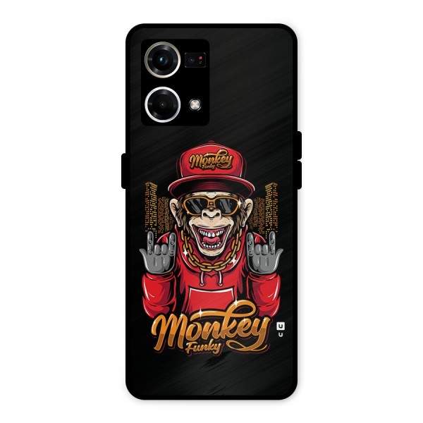 Hunky Funky Monkey Metal Back Case for Oppo F21s Pro 4G