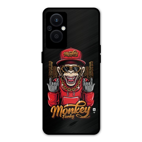 Hunky Funky Monkey Metal Back Case for Oppo F21s Pro 5G