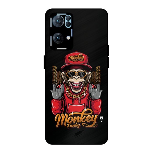 Hunky Funky Monkey Metal Back Case for Oppo Reno7 Pro 5G